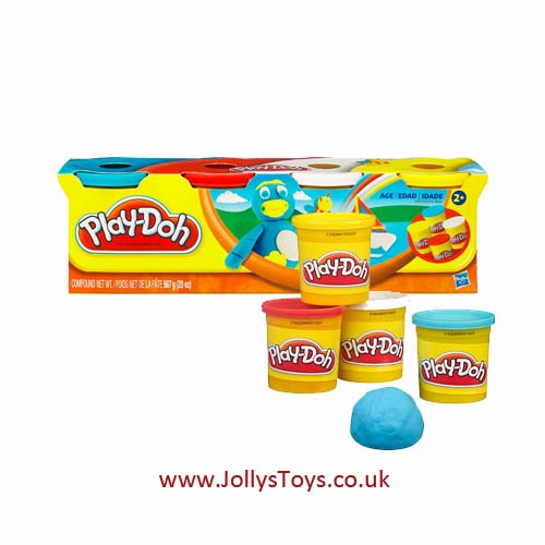 Play Doh Pack of 4 Tubs JollysToys